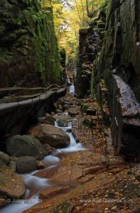Behind the Nature Photography Image of The Flume Gorge in Franconia Notch State Park