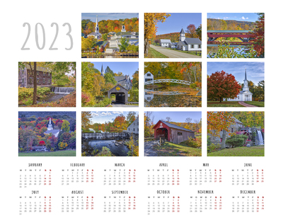 2023 New England Fall Colors Calendar By Juergen Roth